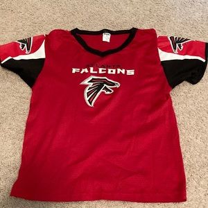 kids red Falcons jersey size medium